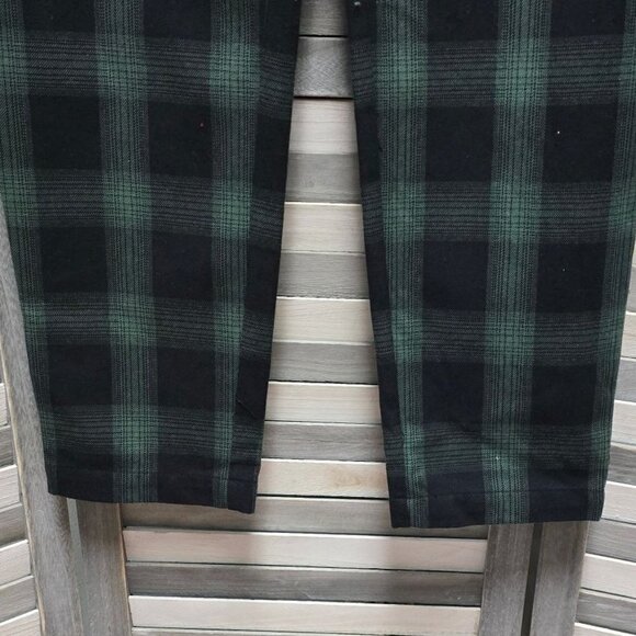 Plaid Tailored Suit Pants | Houston White | Green 30x32 - Picture 3 of 9